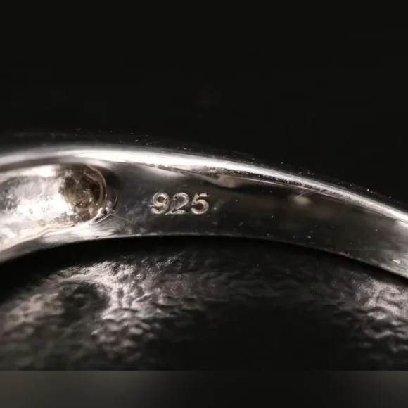 Diamond Wedding Ring Set | Size 7, 6.75 | 925 Sterling Silver | 0.51 ctw - Picture 15 of 16